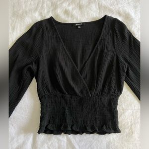 Madewell Cropped Long Sleeve Shirt